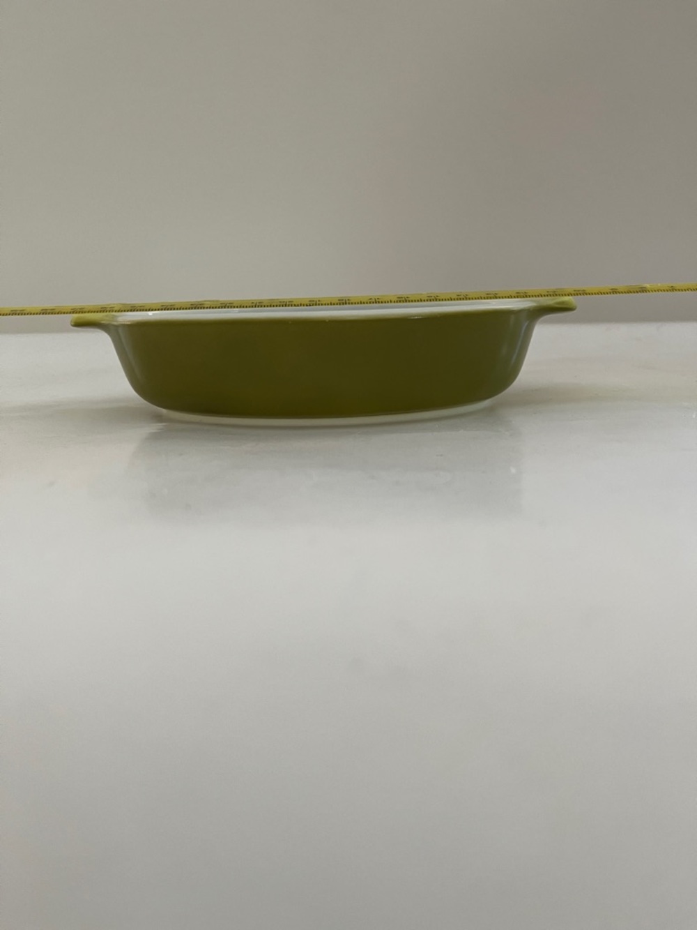 Pyrex Oval Single Serving Avacado color Casserole Dish